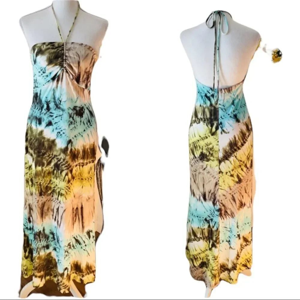 J. Ribkoff Couture Beautiful Backless Maxi Dress Size 8 - Picture 6 of 6